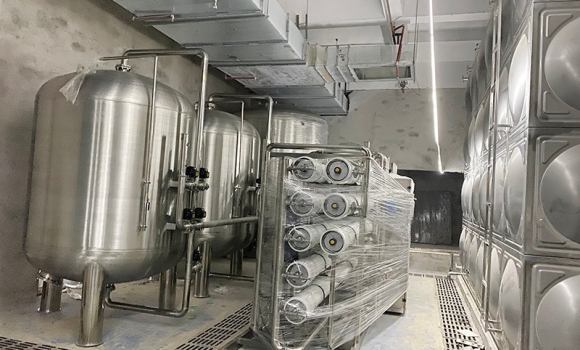 柳州食品廠15噸雙級反滲透設備
