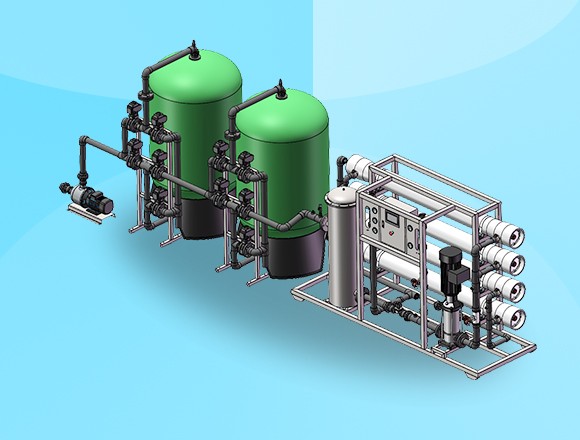 8噸/時 反滲透設備，海南水處理生產廠家長期提供純水設備
