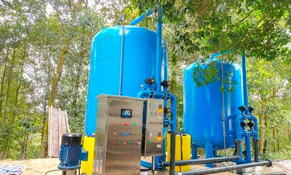 農村人飲-處理量每小時50噸解決河水凈化過濾（壓力式）